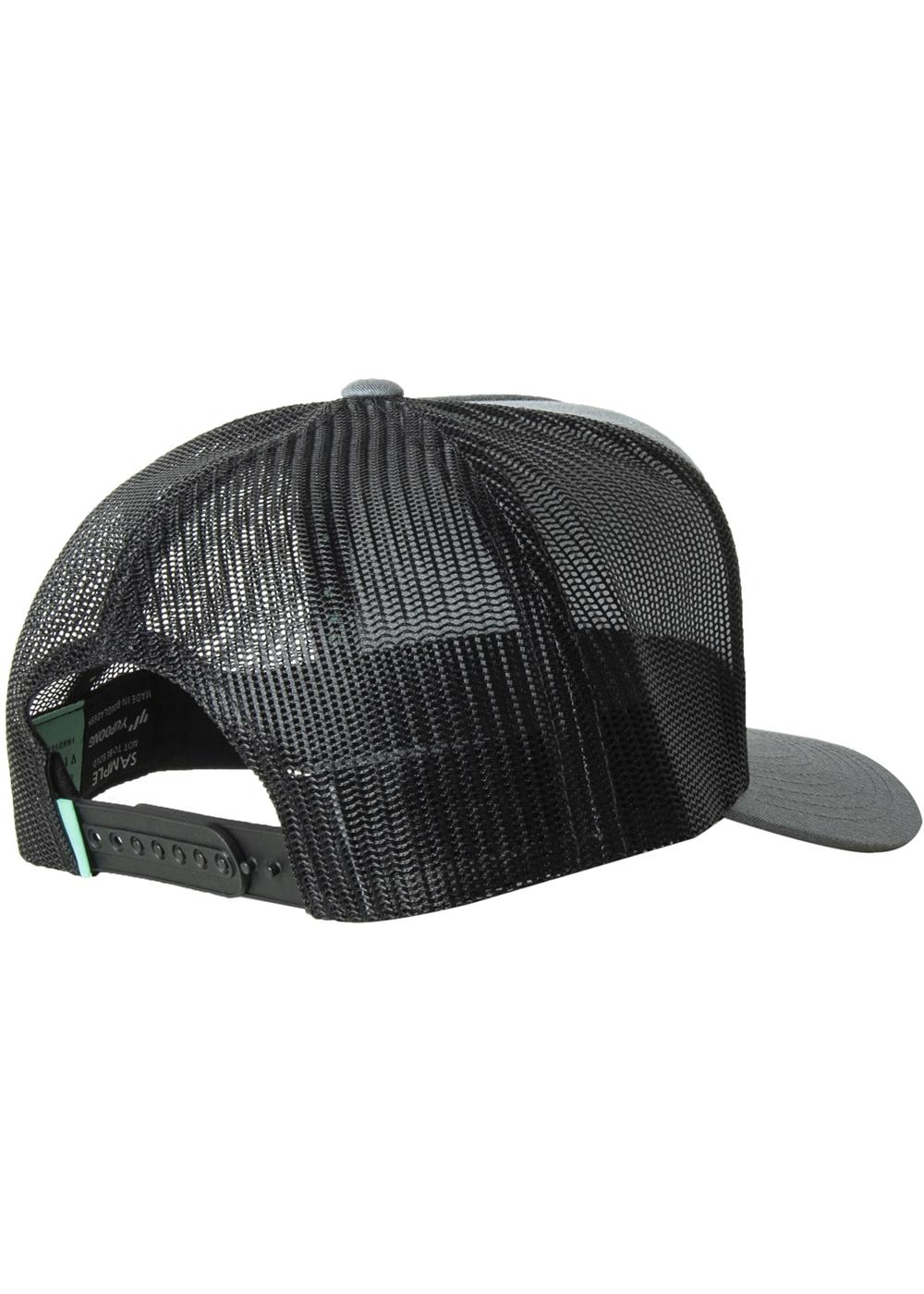 SOLID SETS ECO TRUCKER HAT - GREY HEATHER back