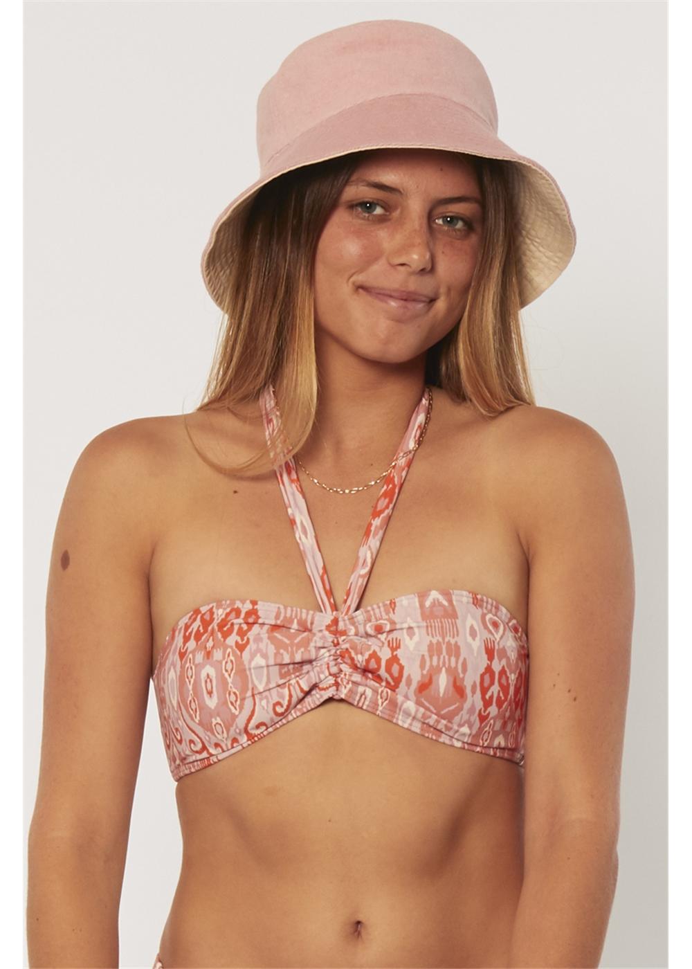 Sisstrevolution Trestles Terry Bucket Hat - Pink Smoke