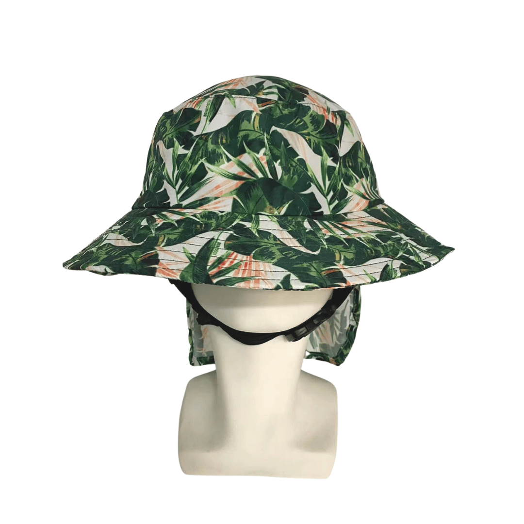 Boardsox Green Leaf Surf Hat front on mannequin