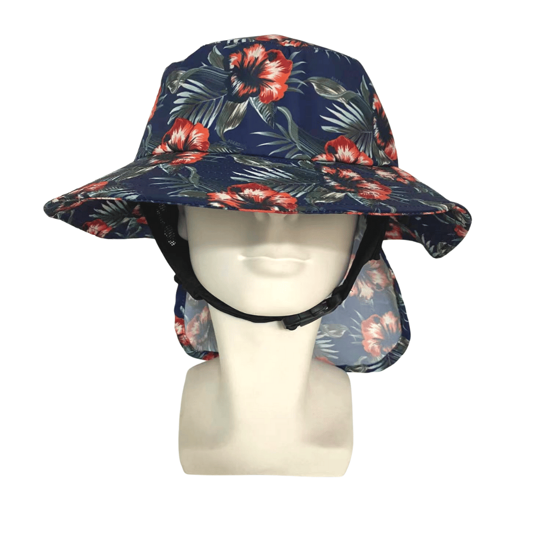 Boardsox Hawaiian Surf Hat front on mannequin