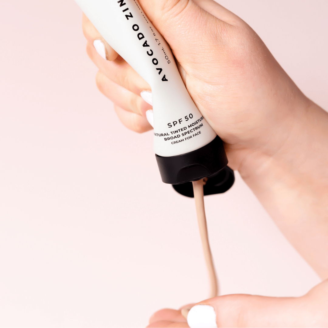 Avocado Zinc SPF 50 Natural Tinted Moisturiser - Medium/Dark
