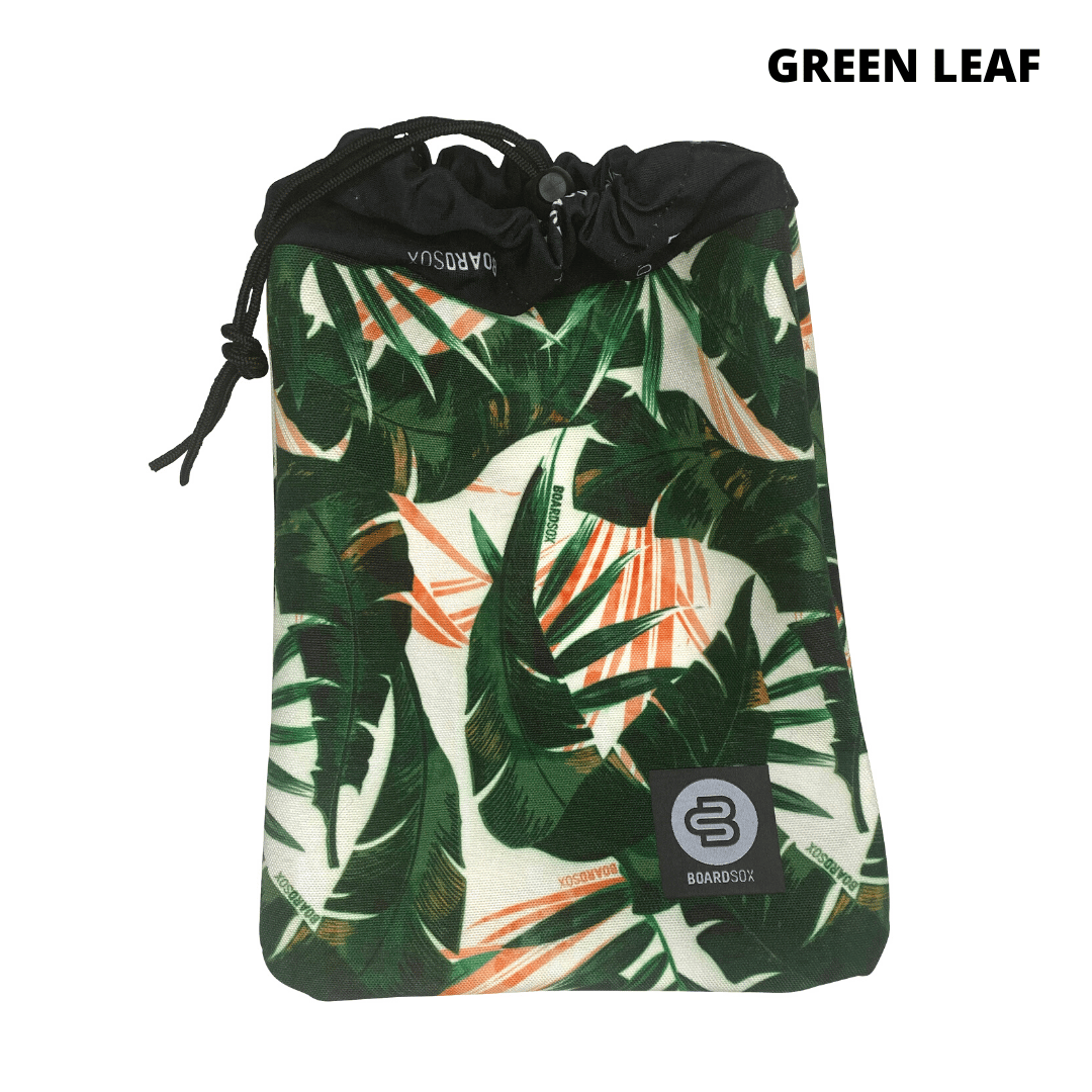 Boardsox Wax/Fin Bag - Green Leaf