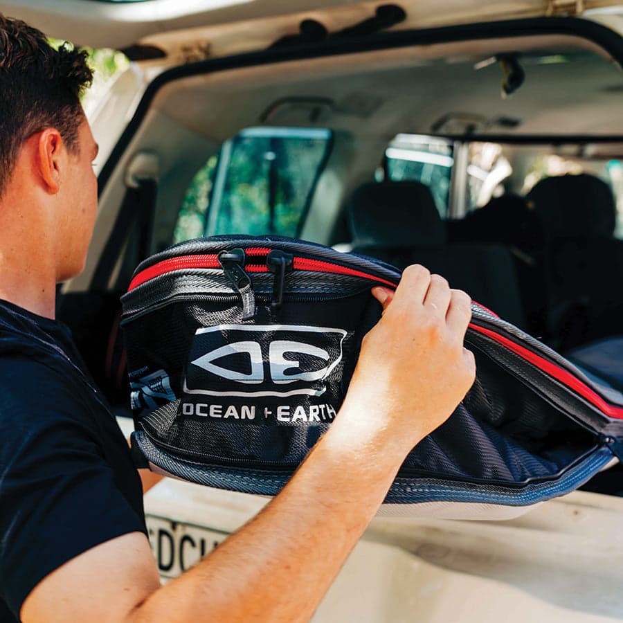 Aircon Fish Cover - Black/Red / 6'0" 7