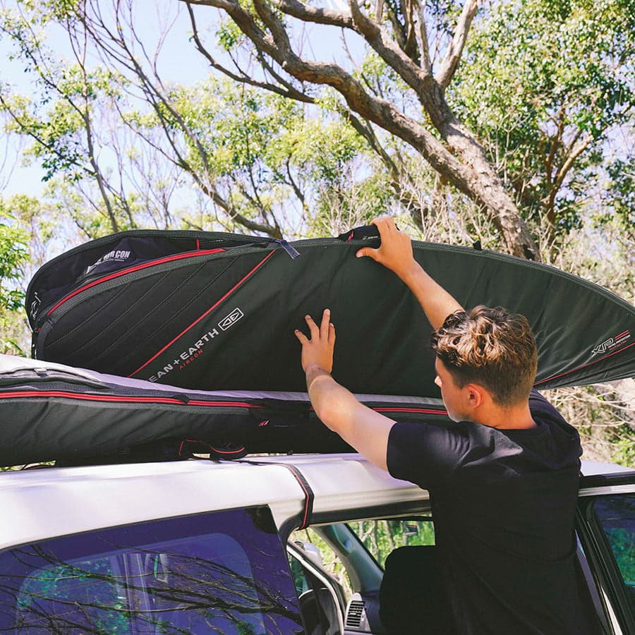 Aircon Fish Cover - Black/Red / 6'4" 9