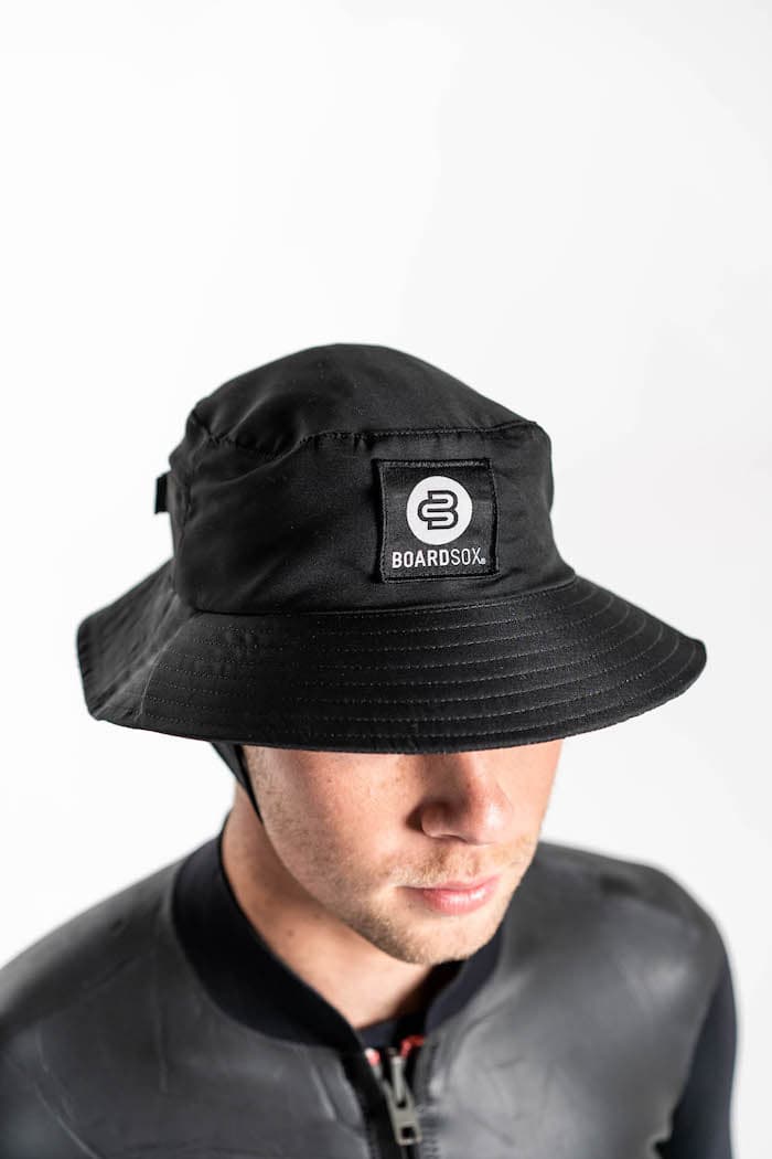 Boardsox Surf Hat - Black top on model