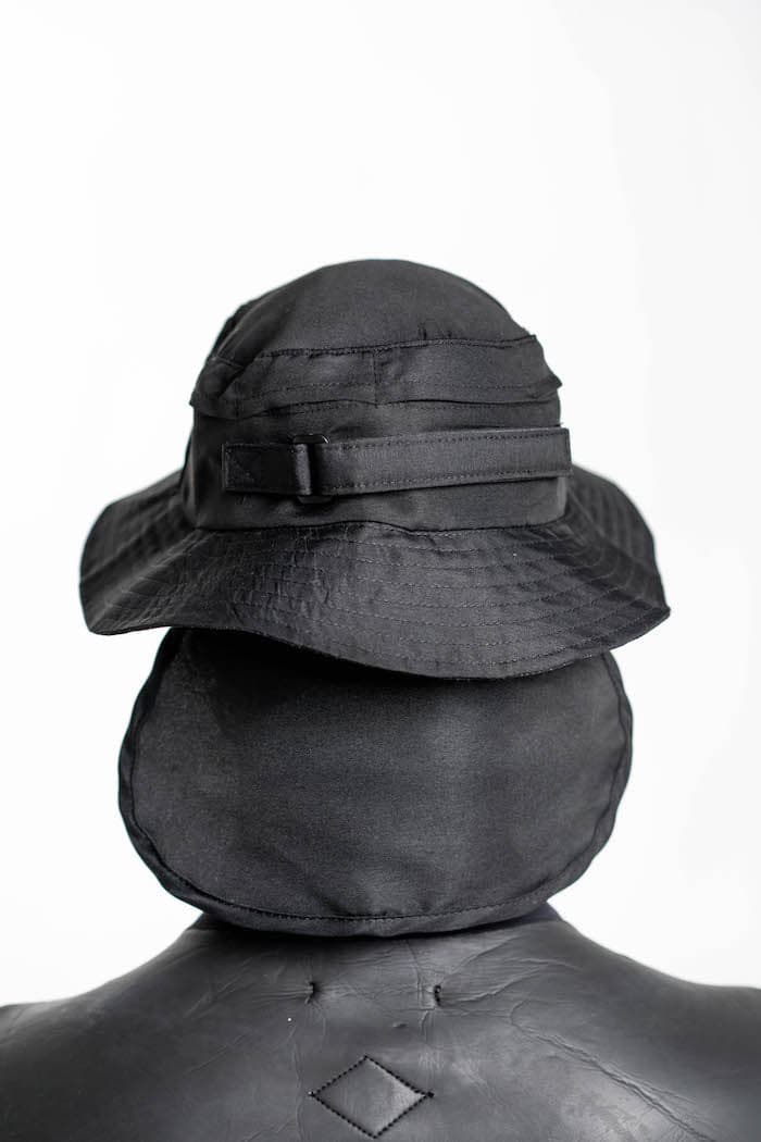 Boardsox Surf Hat - Black back on model