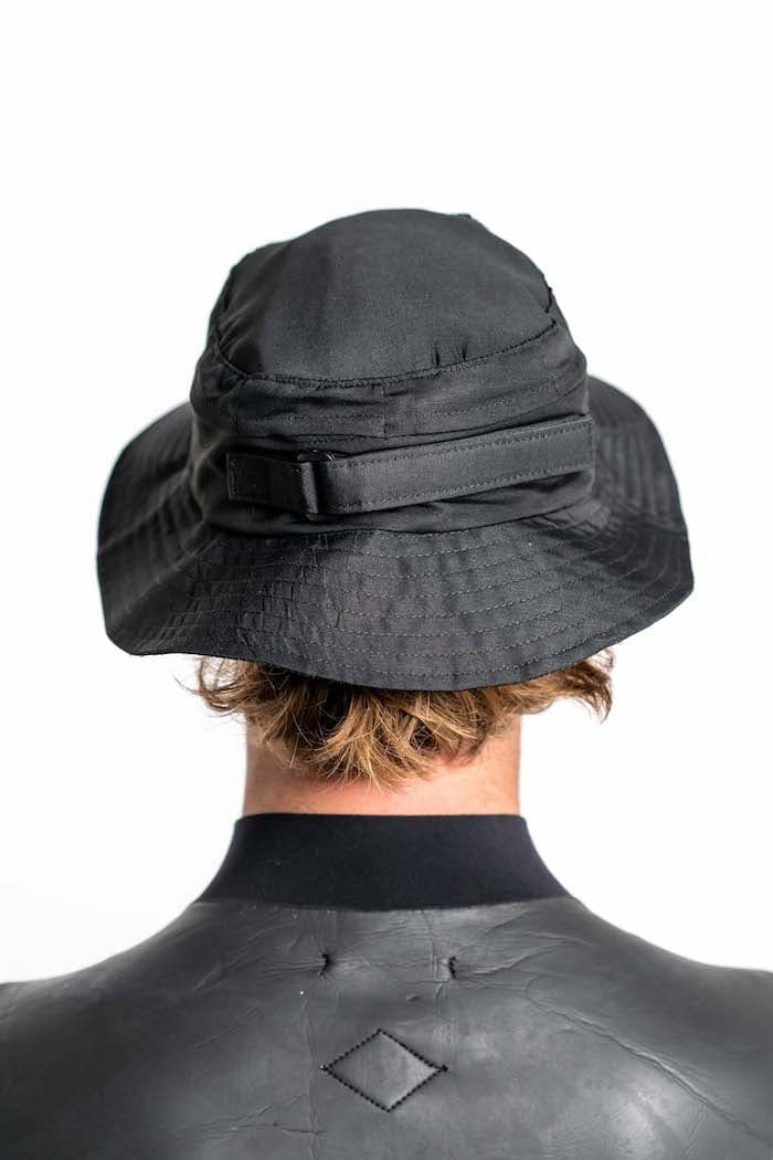 Boardsox Surf Hat - Black back on model