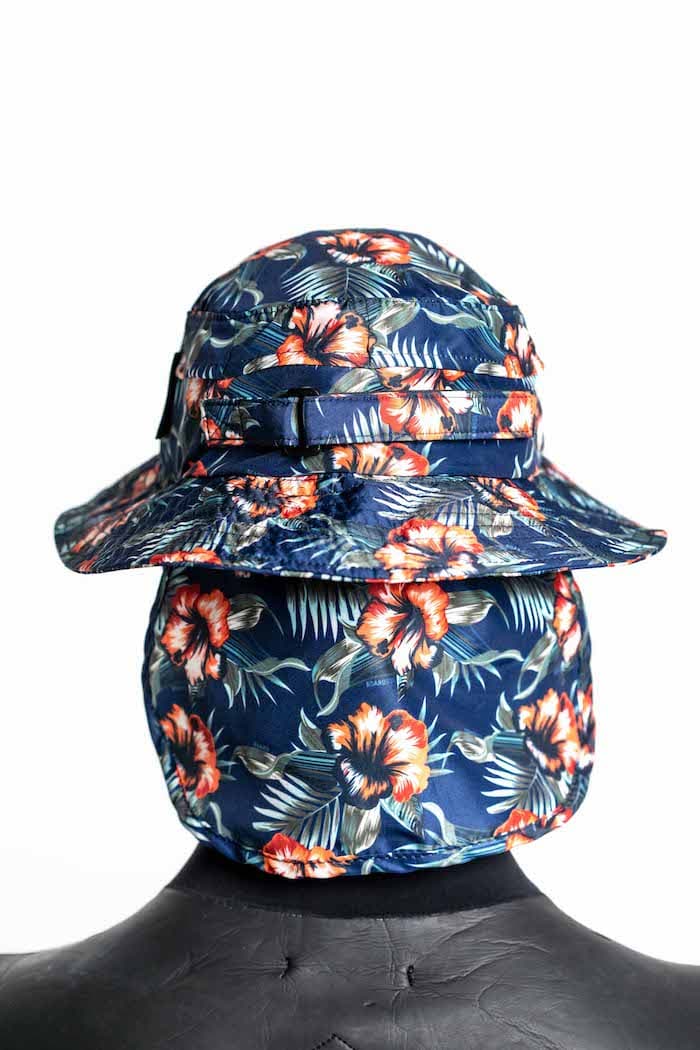 Boardsox Hawaiian Surf Hat back on model