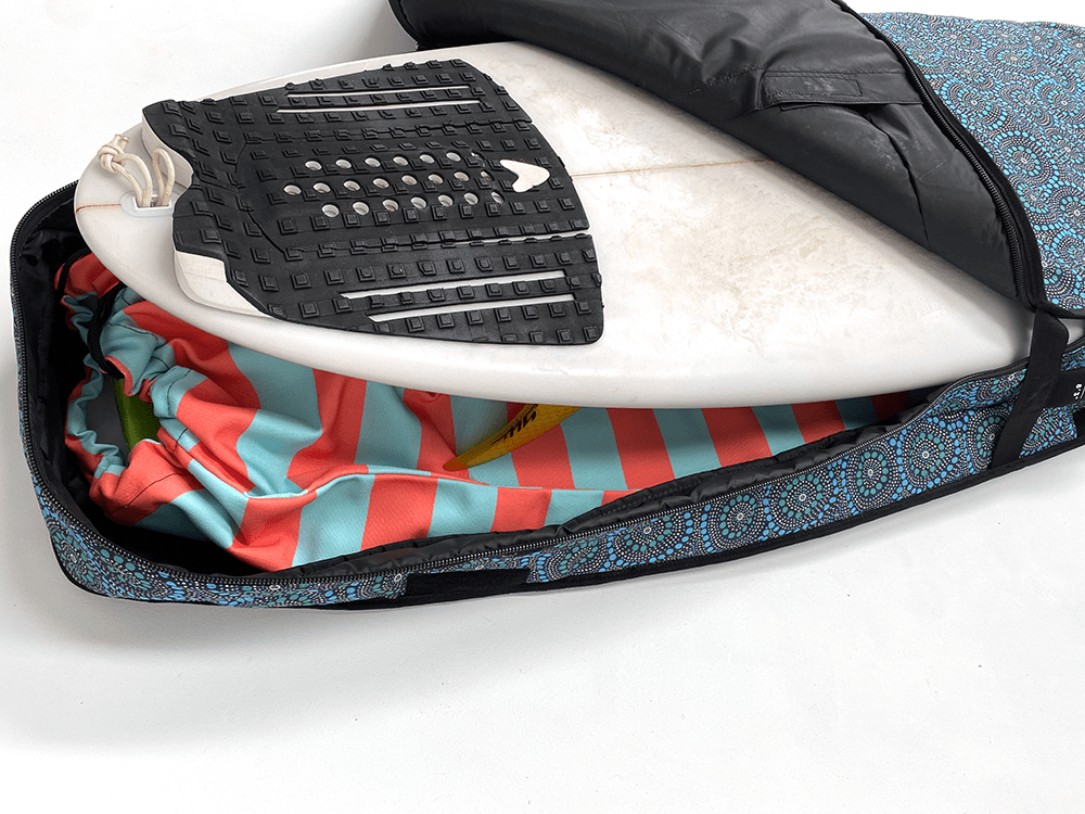 Boardsox Shortboard Double Surfboard Travel Bag - 6'3 closure