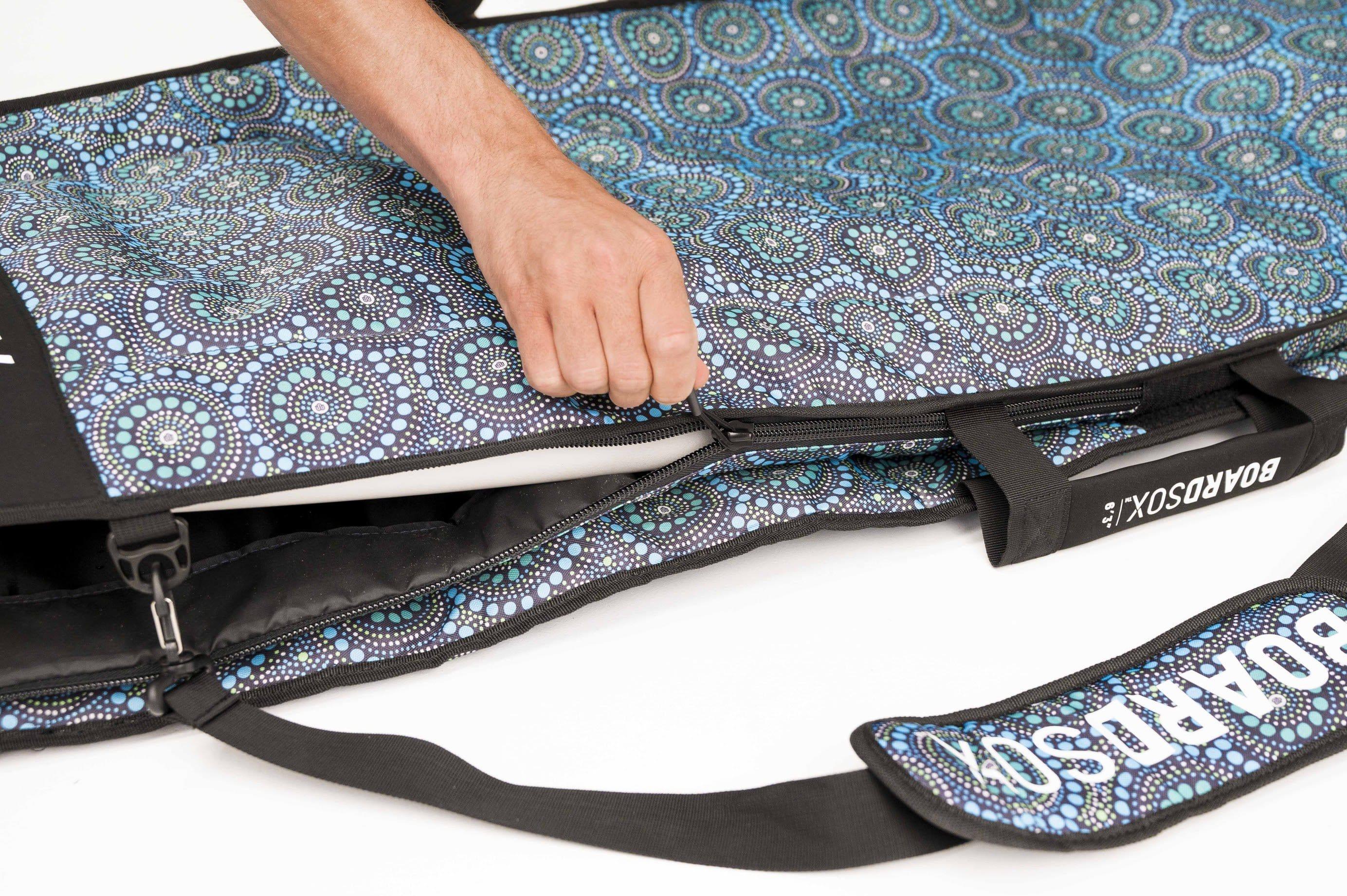 Boardsox Shortboard Double Surfboard Travel Bag - 6'3 zipper