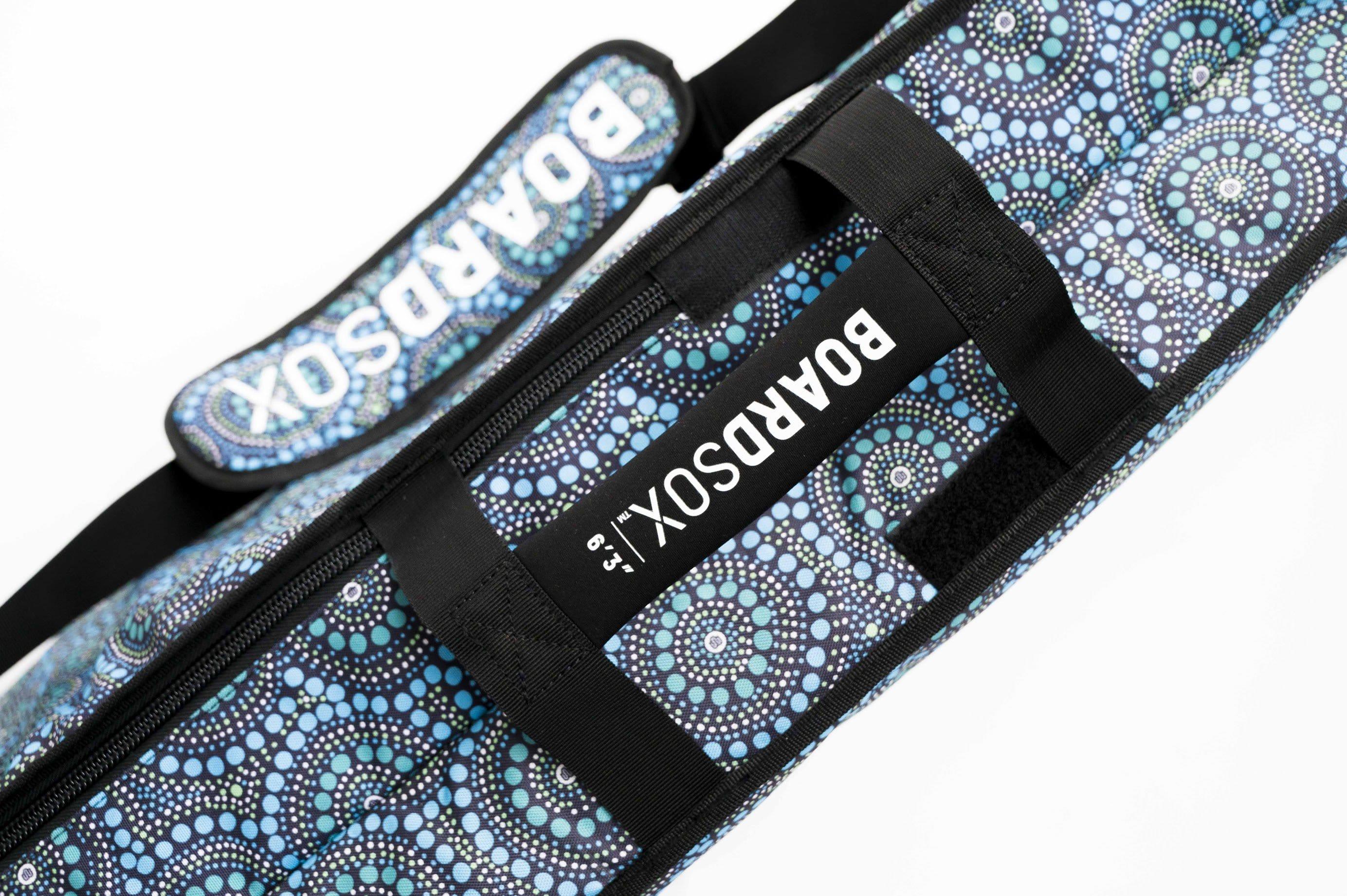 Boardsox Shortboard Double Surfboard Travel Bag - 6'3 handles
