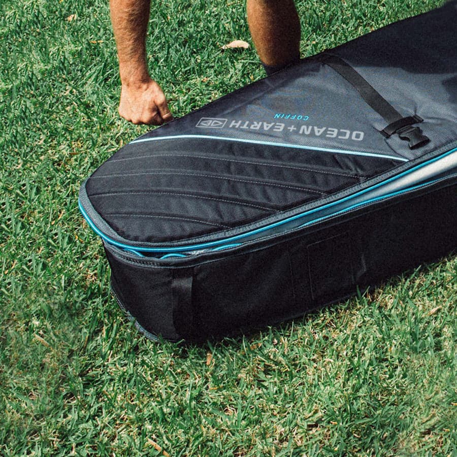 Double Coffin Shortboard Cover - Black/Blue / 6'6" 15