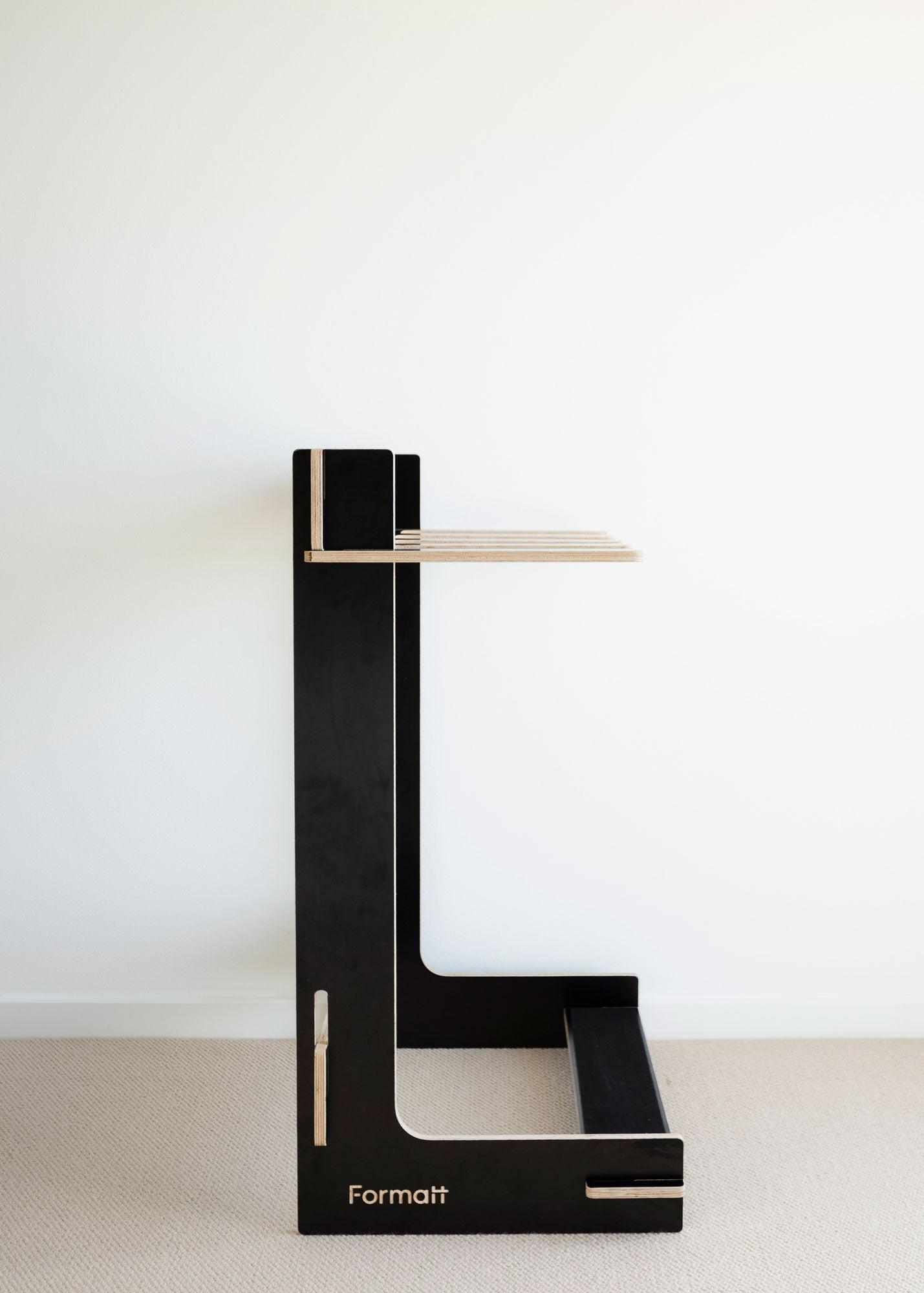 Formatt Q8 Freestanding Surfboard Rack - Black side