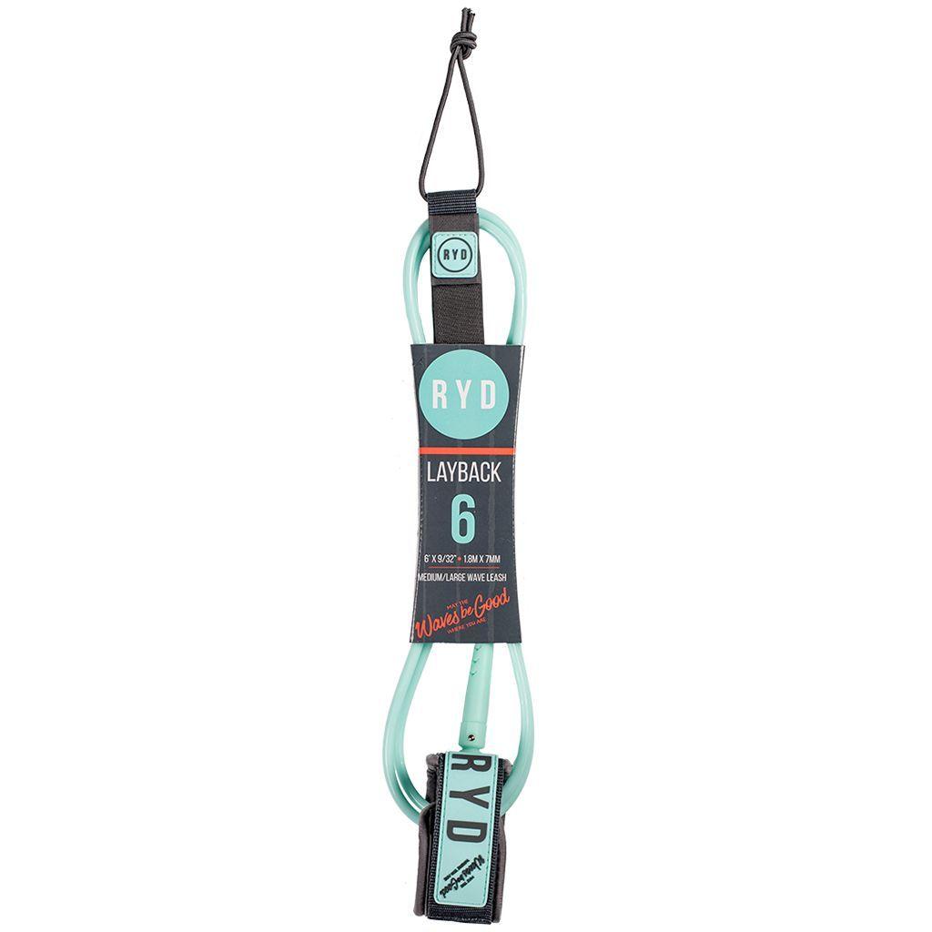 6ft Layback 7mm - Aqua/Grey