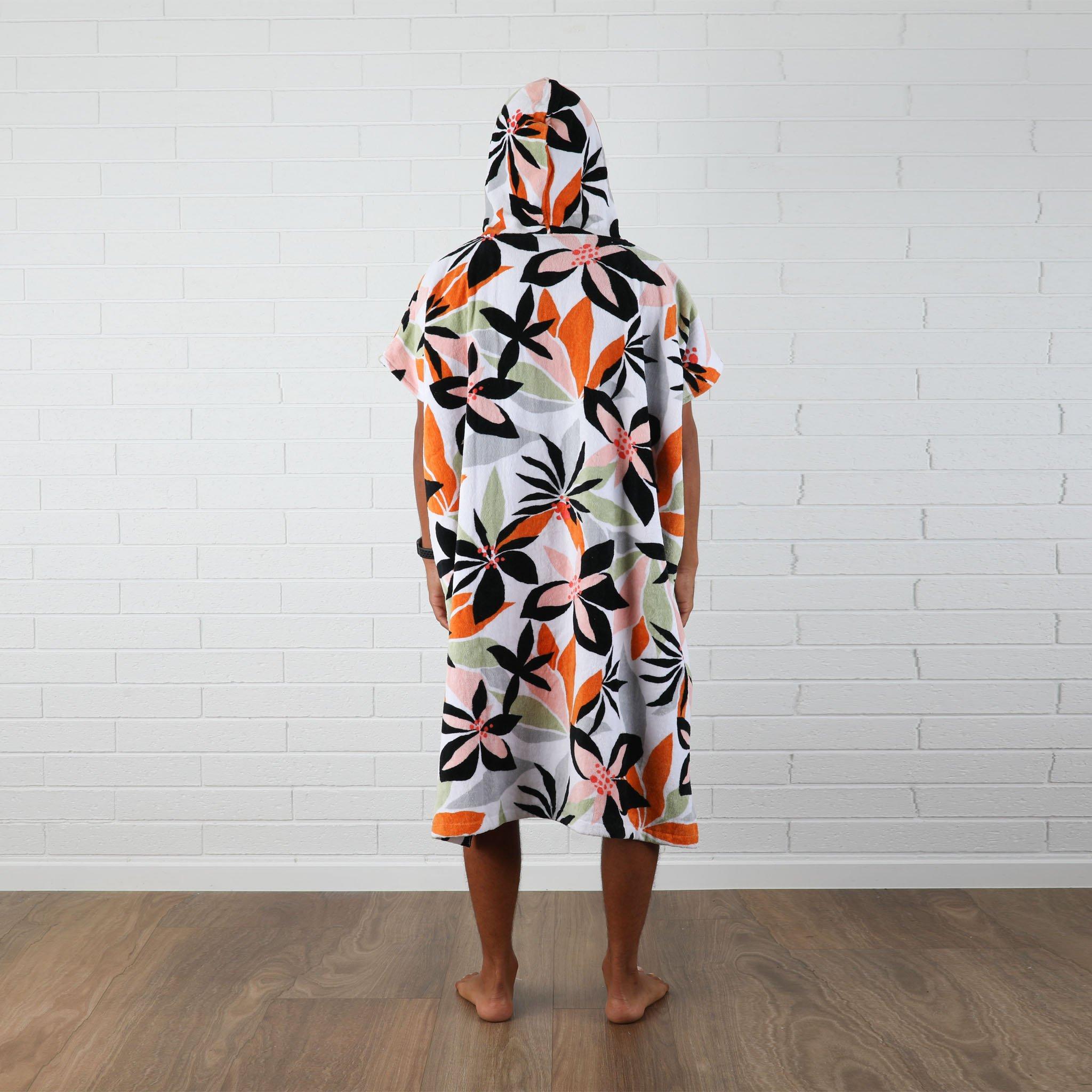 T&C Honolua Hooded Towel Poncho - back