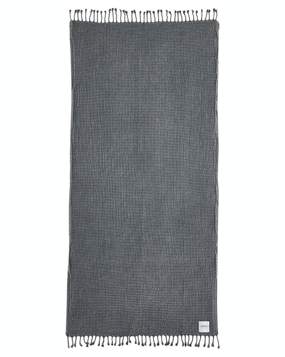 OZoola Waffle Beach Towel - Charcoal