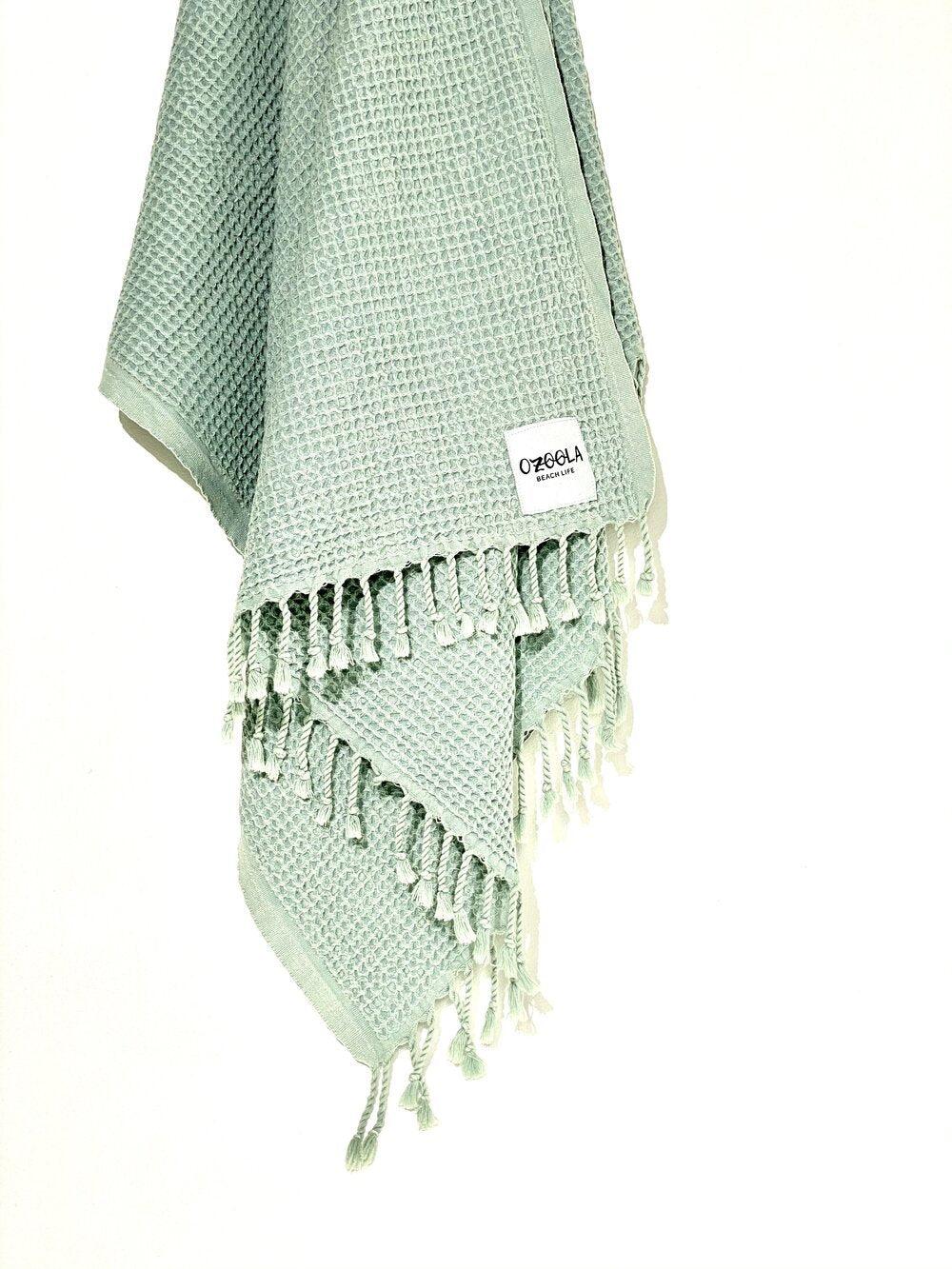 OZoola Waffle Beach Towel - Mint