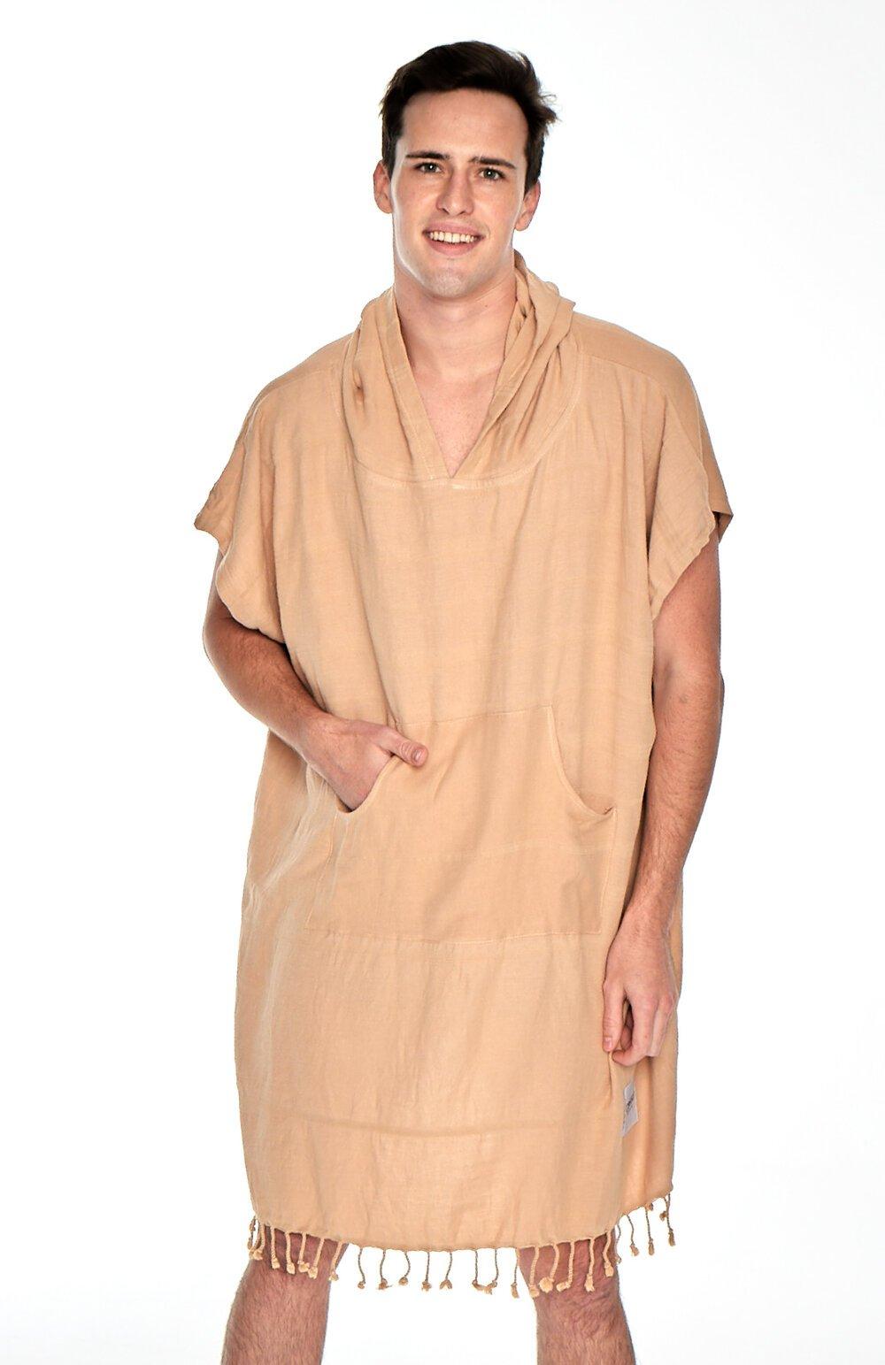 OZoola Surf Poncho - Sand on model