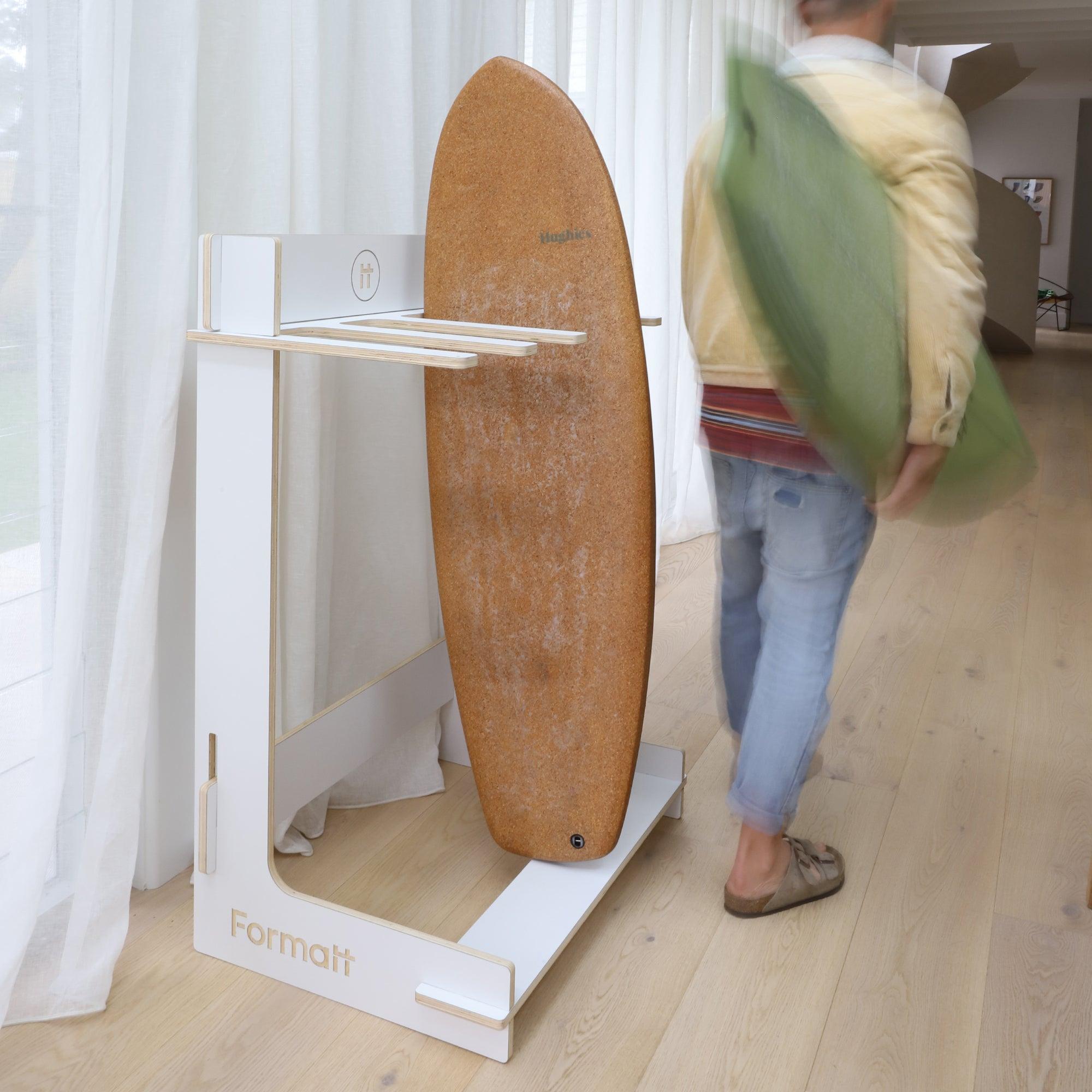 Q8 Freestanding Surfboard Rack - White 9
