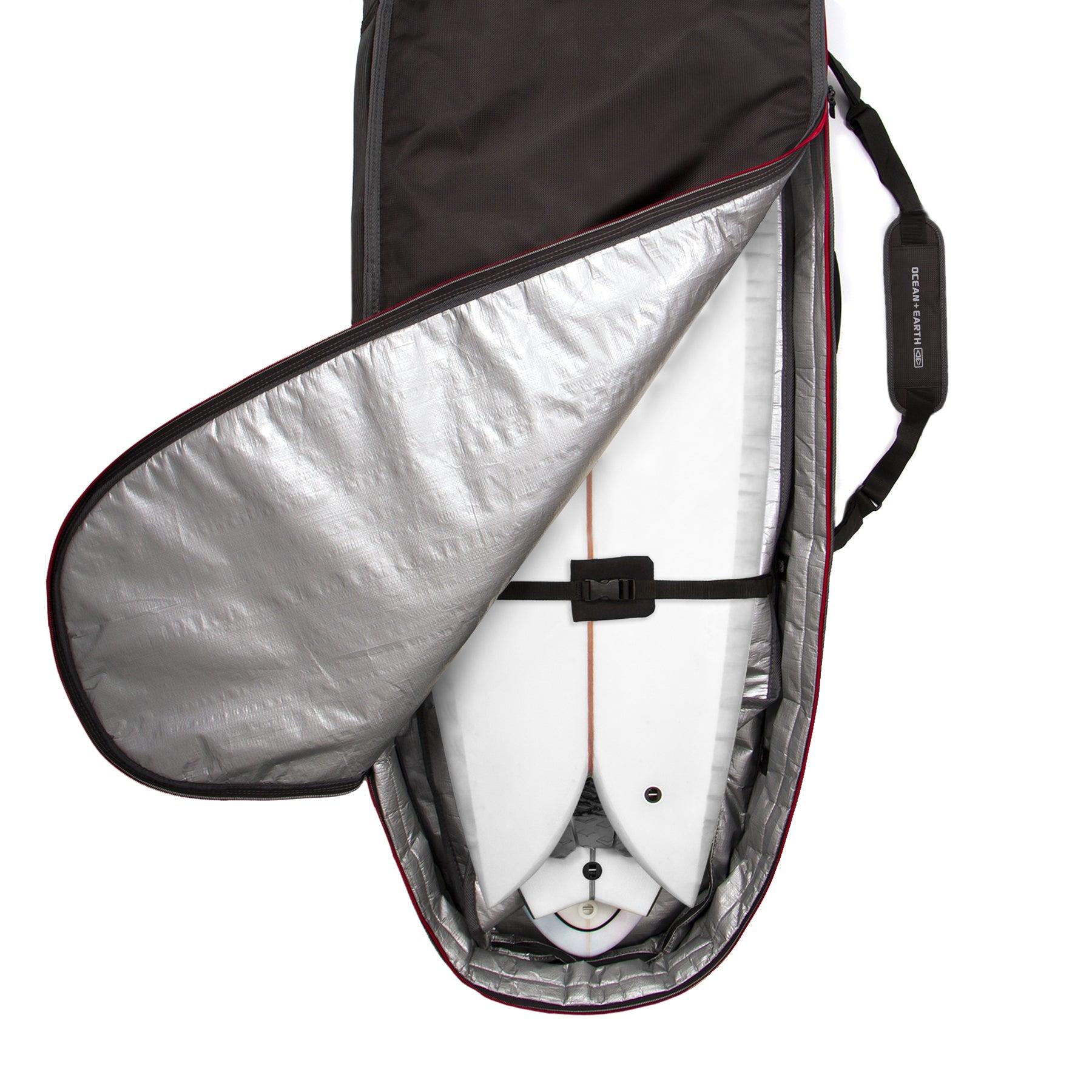 Triple Compact Fish Cover - Black/Red / 6'0" 5