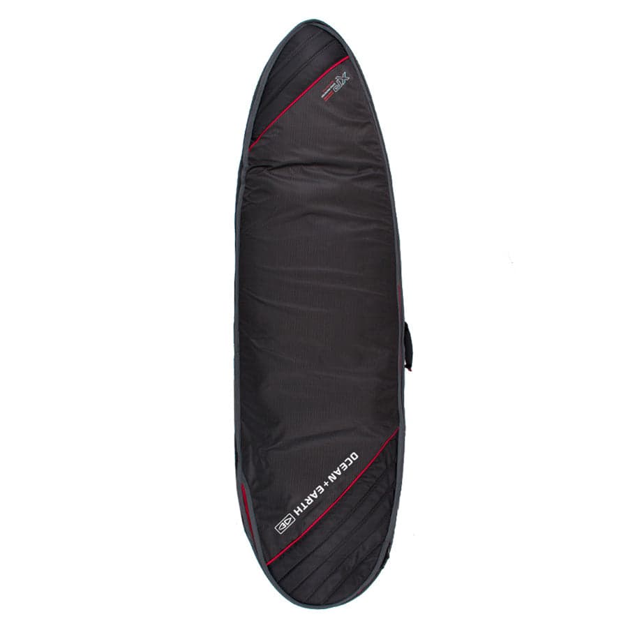 Triple Compact Fish Cover - Black/Red / 6'4"