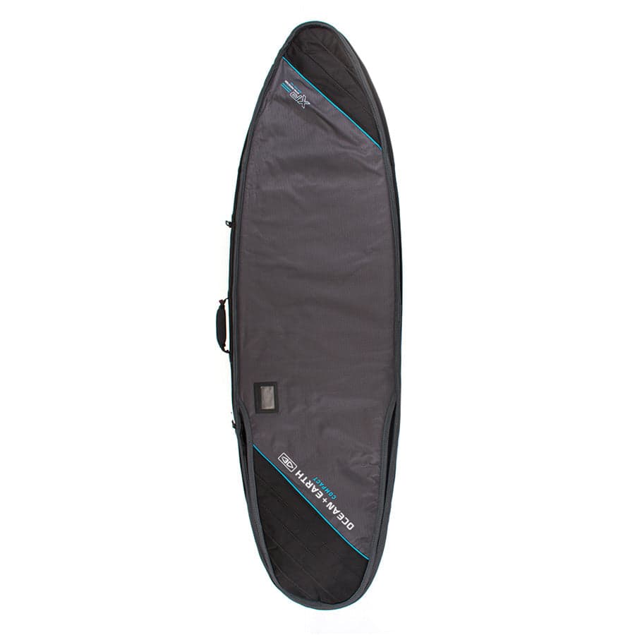 Double Compact Shortboard Cover - Silver / 6'0" 1