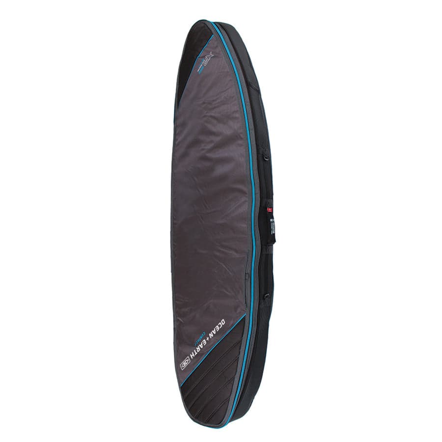 Double Compact Shortboard Cover - Black/Blue / 6'0" 5