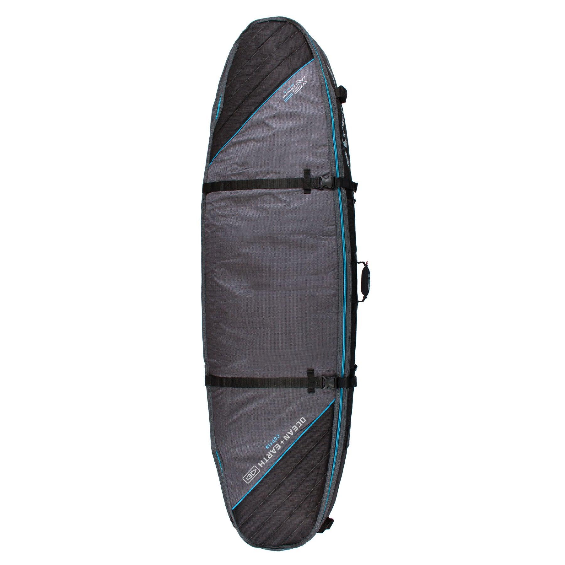 Double Coffin Shortboard Cover - Black/Blue / 6'6" 7