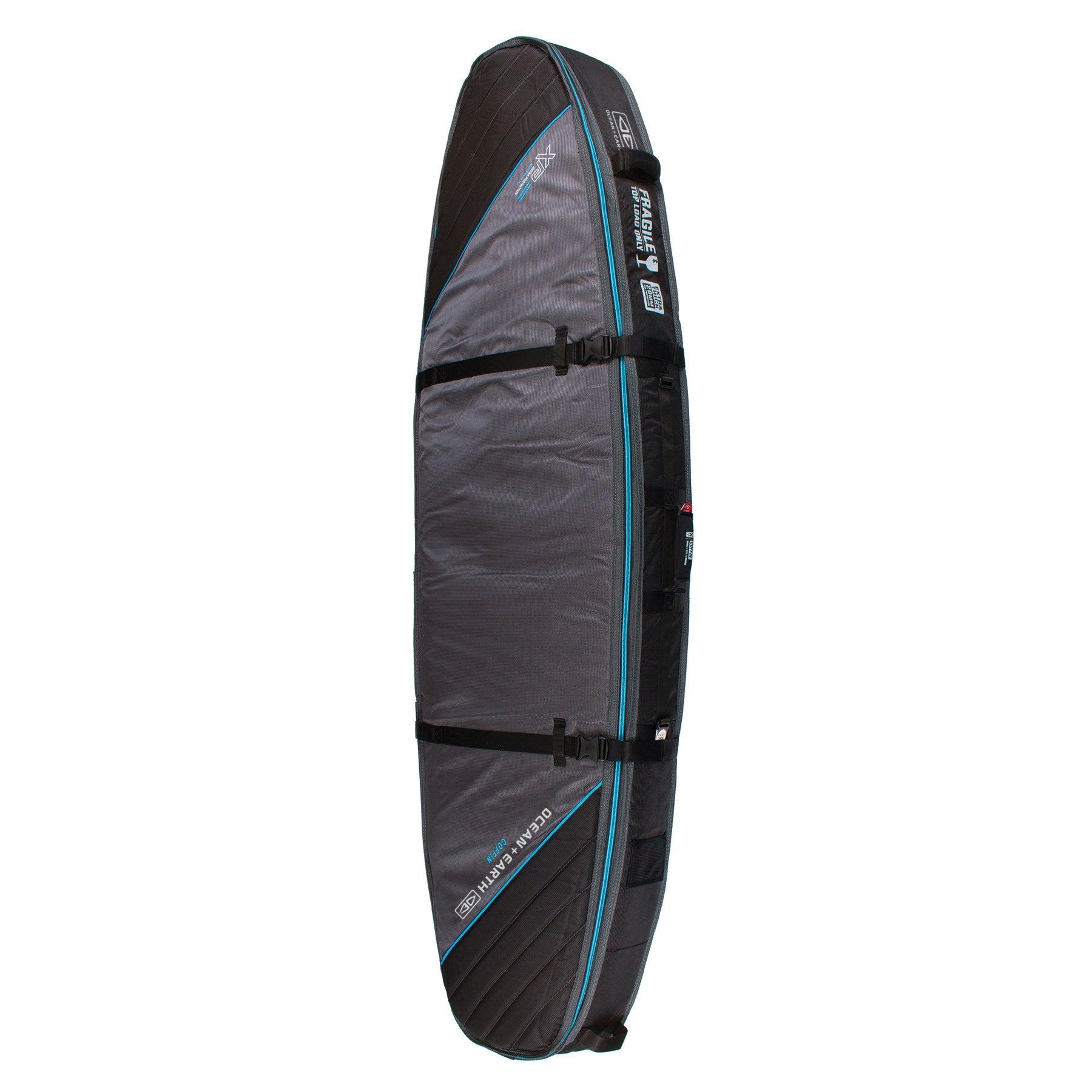 Double Coffin Shortboard Cover - Black/Blue / 6'6" 9