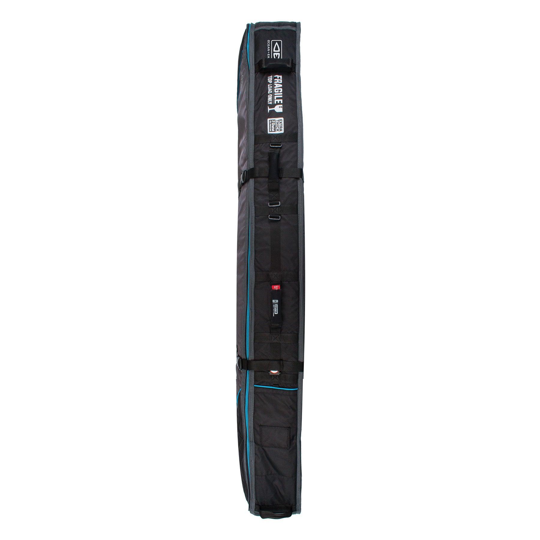 Triple Wheel Shortboard Cover - Black/Red / 7'0" 2