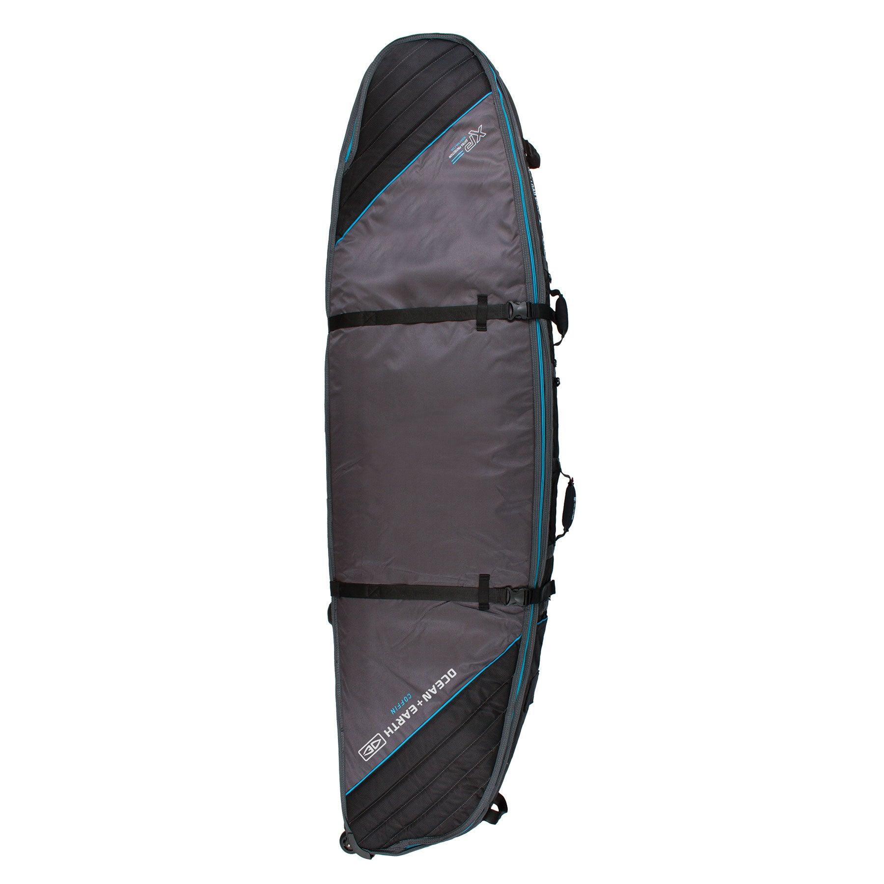 Triple Wheel Shortboard Cover - Black/Blue / 6'6"
