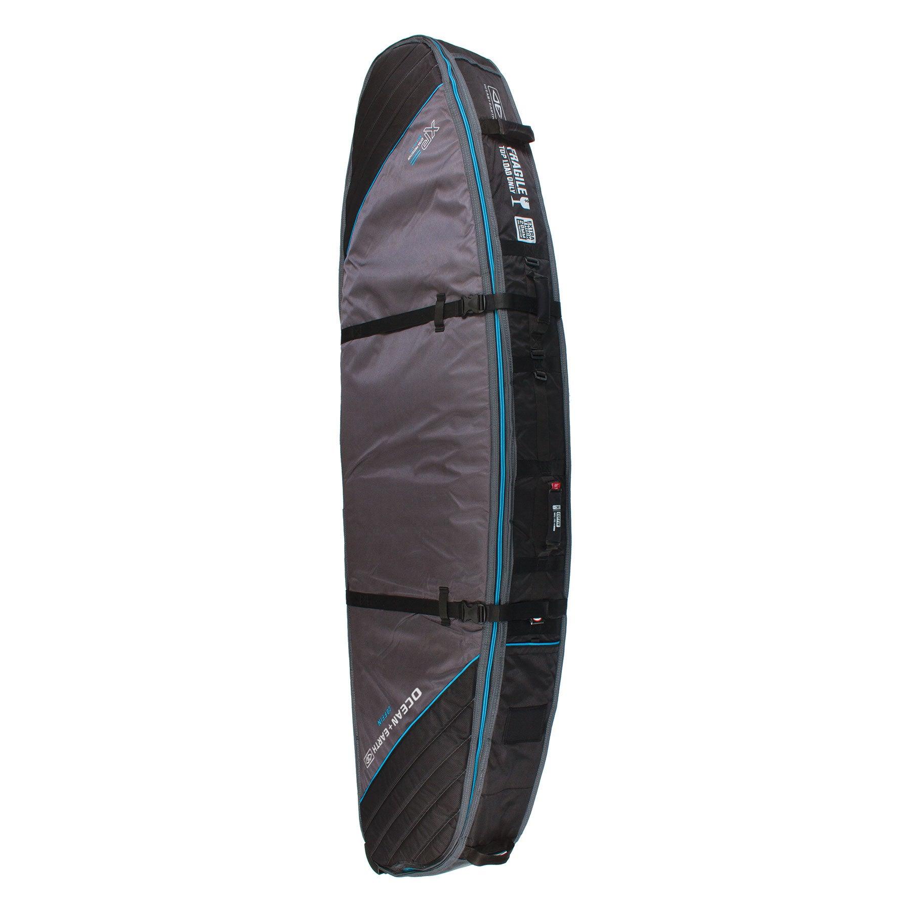 Triple Wheel Shortboard Cover - Black/Red / 6'0" 2