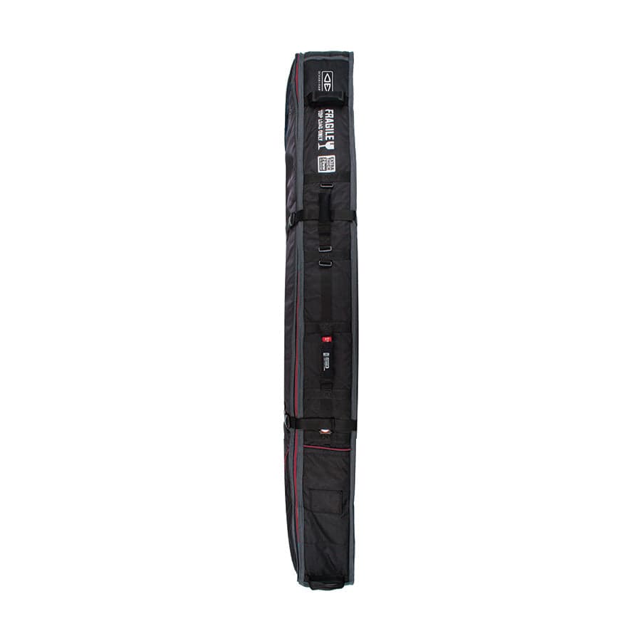 Triple Wheel Shortboard Cover - Black/Red / 7'6" 4