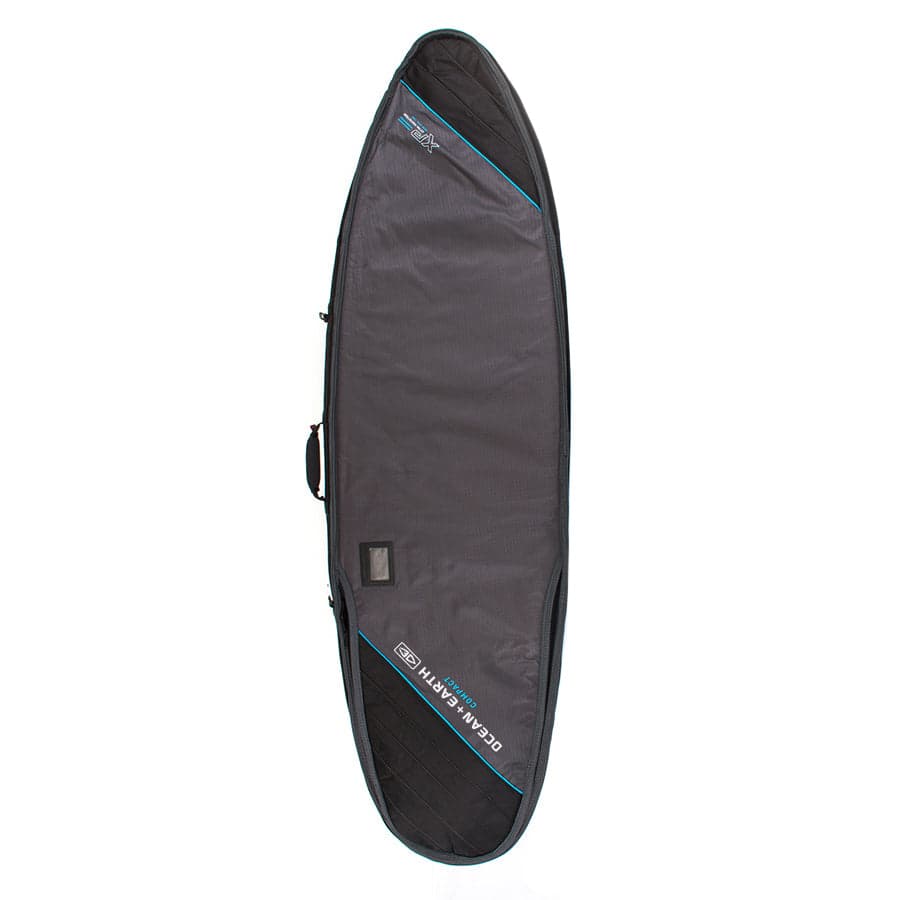 Triple Compact Shortboard Cover - Black/Red / 7'2" 6