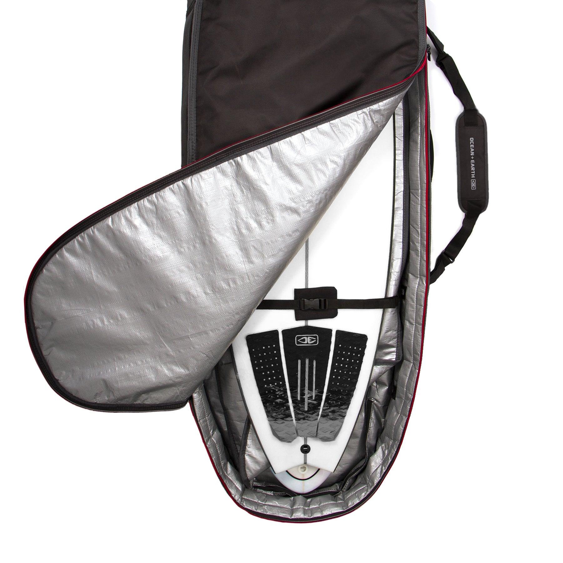 Triple Compact Shortboard Cover - Black/Red / 6'0" 9