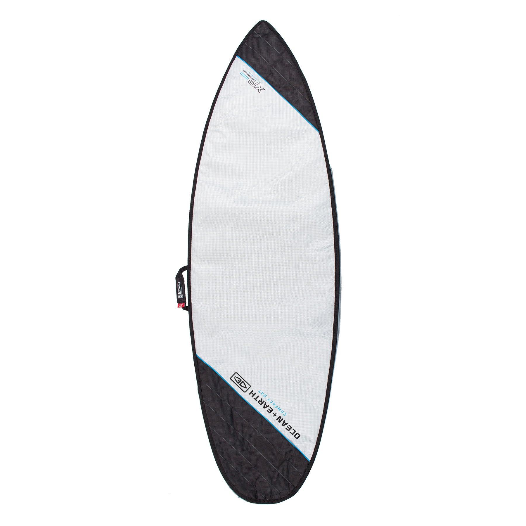 Compact Day Shortboard Cover - Silver / 6'0"