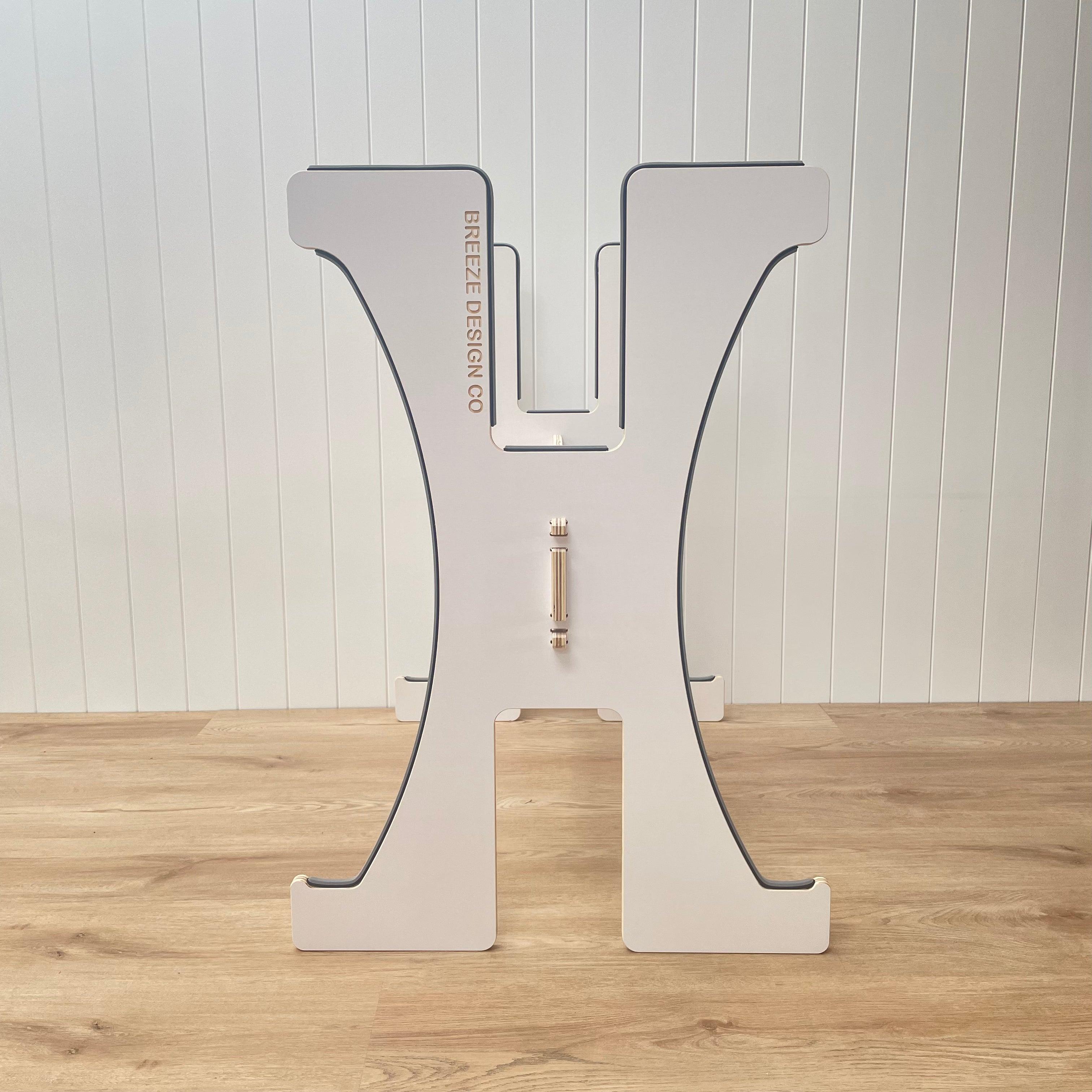 Breeze Design Co Surfboard Shaper Stand side
