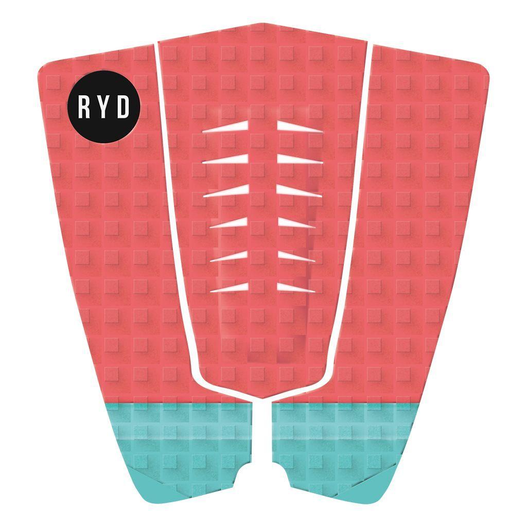 True 3 Piece Traction Square Groove - Coral/Aqua