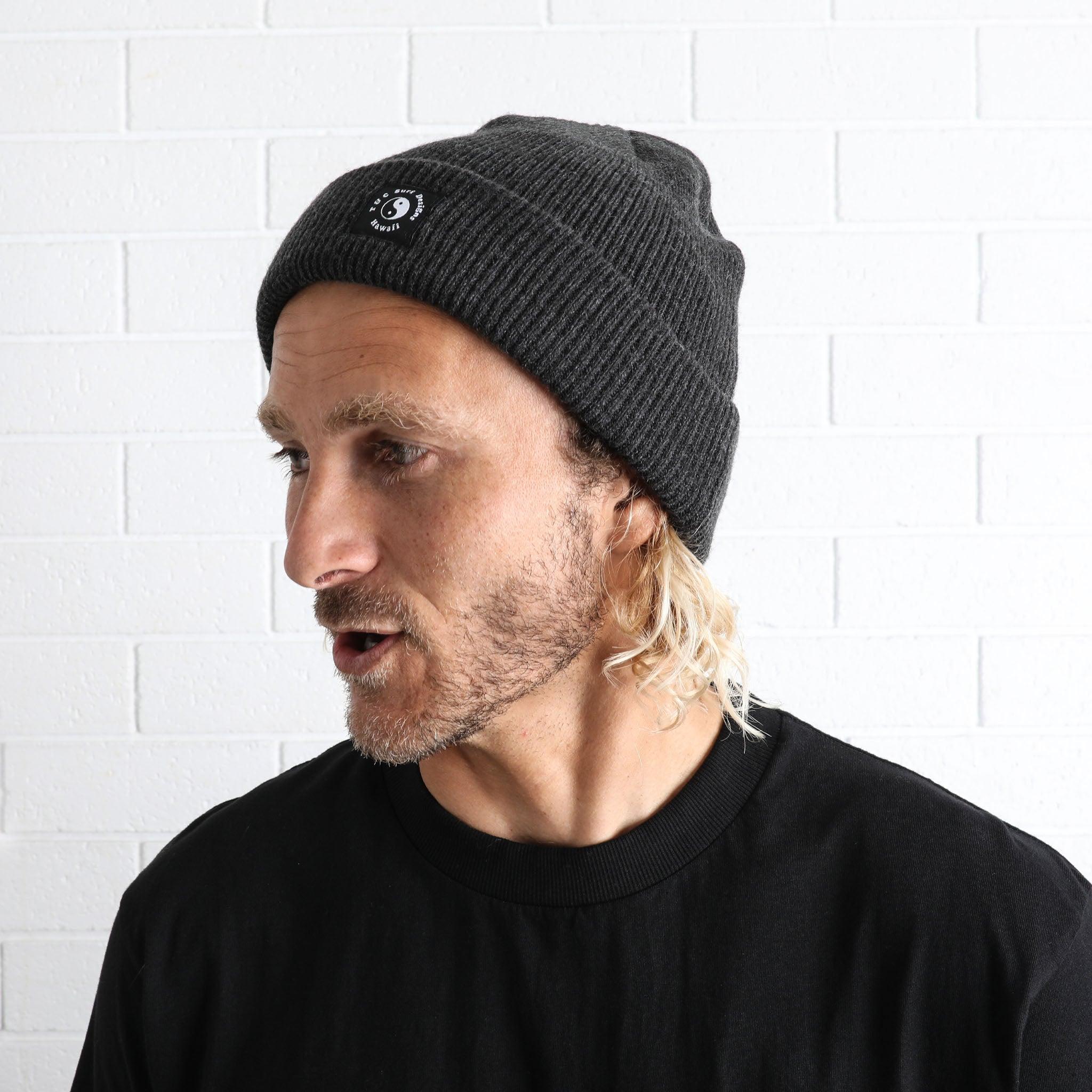 T&C Surf Surf Designs Beanie - Gun Metal on model