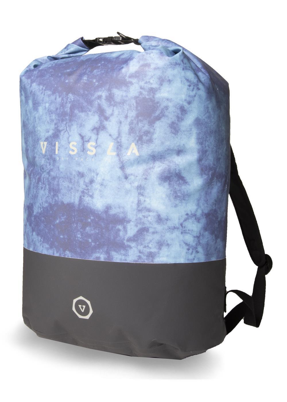 Vissla 7 Seas 35L Dry Backpack - Blue Tie Dye side