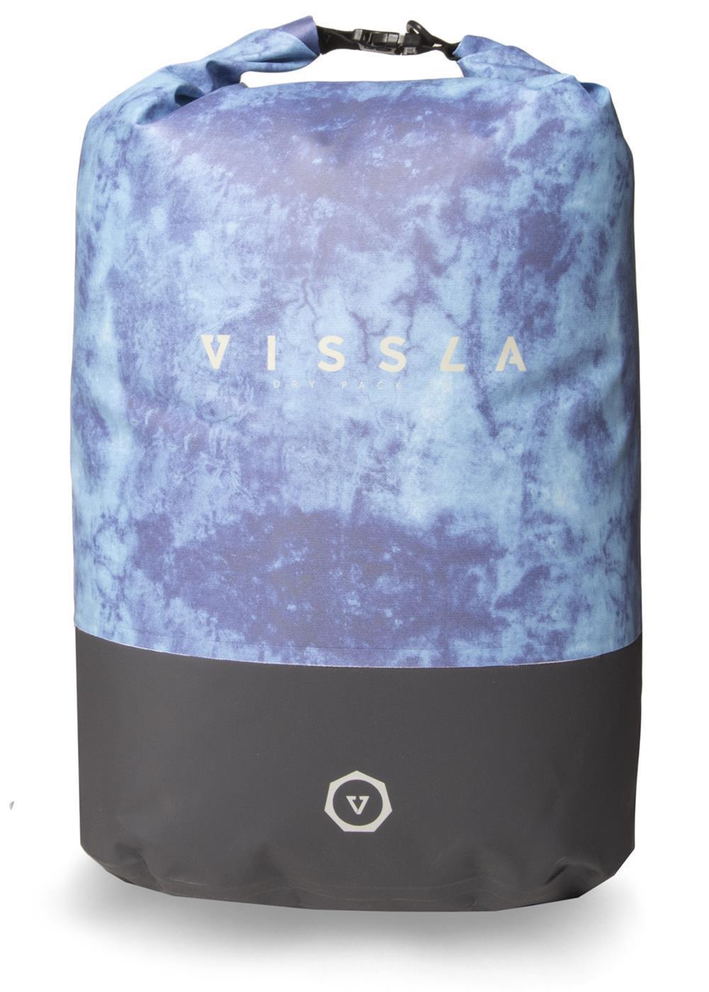 Vissla 7 Seas 35L Dry Backpack - Blue Tie Dye front