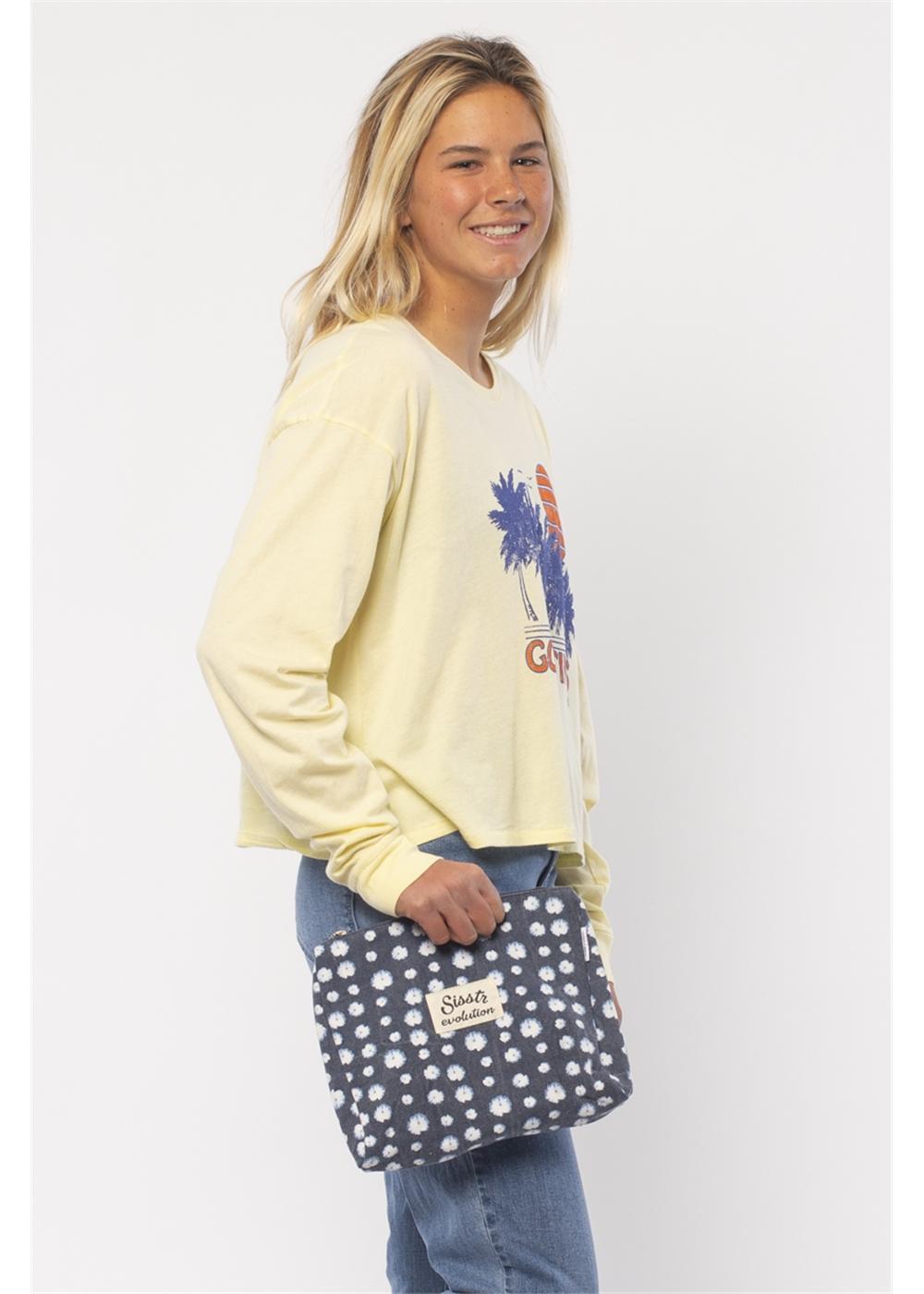 Sisstrevolution Shores Bikini Bag - Indigo on model