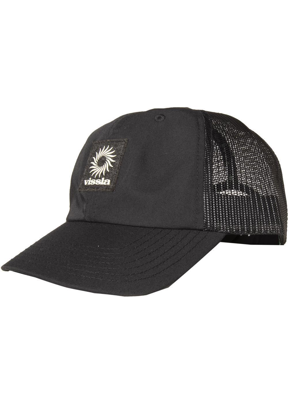Vissla Pin Wheel Eco Trucker Hat - Black front