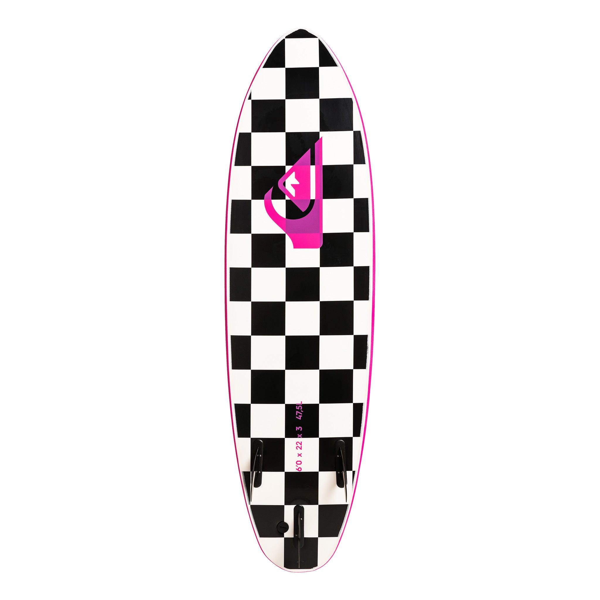 Quiksilver Discus Softboard 6'0 - Pink bottom