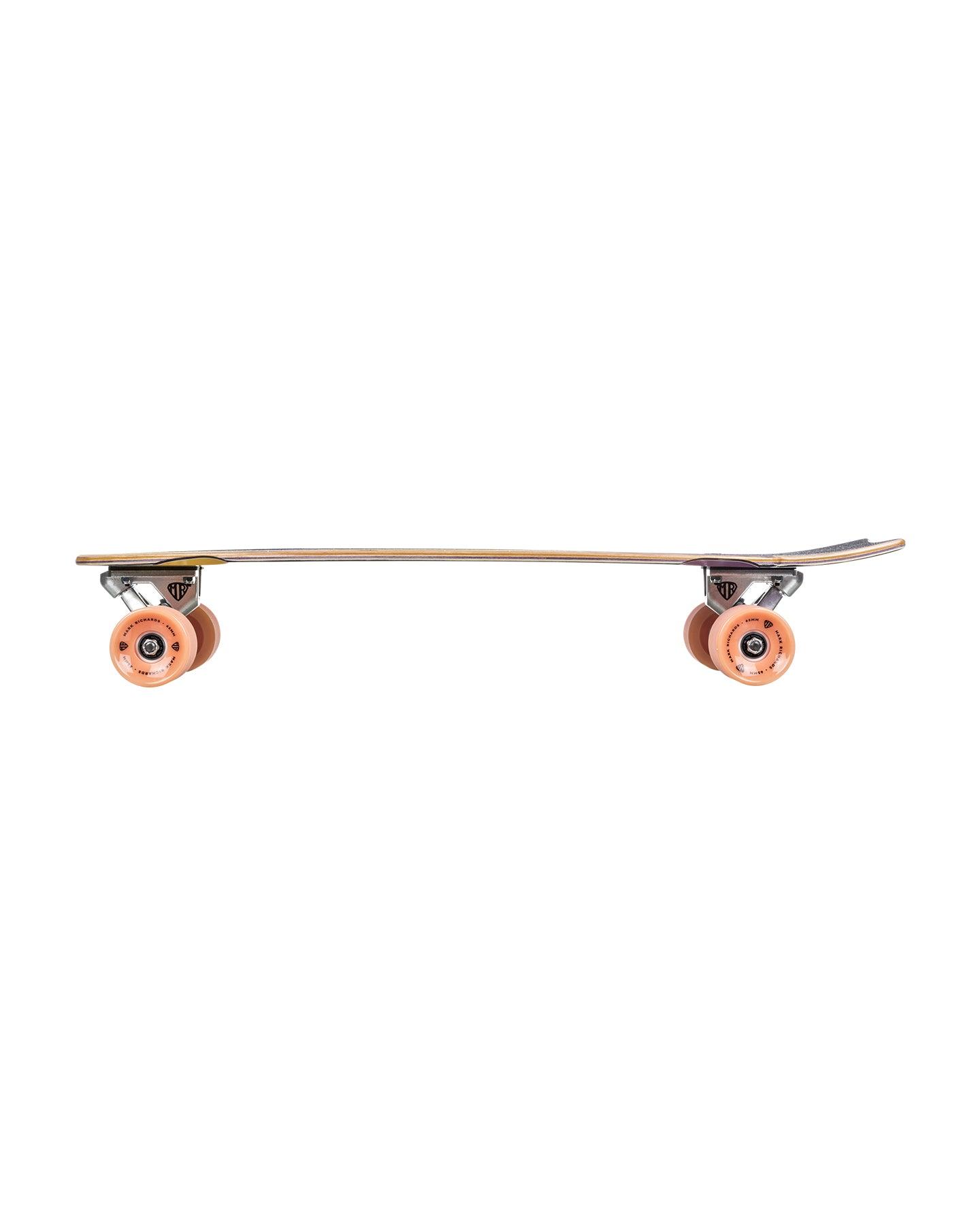 Quiksilver Mark Richards MR Edition Retro Cruiser Skateboard - Purple Yellow rail