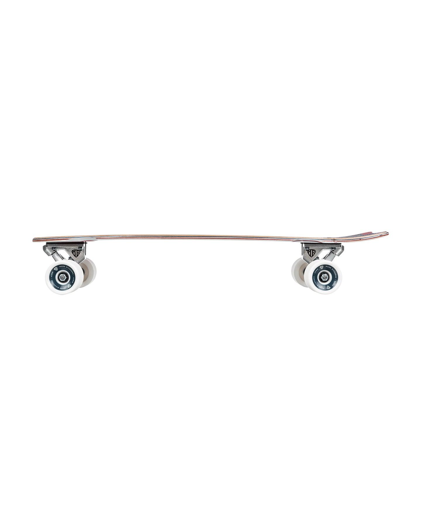 Quiksilver Mark Richards MR Edition Retro Cruiser Skateboard - White side rail
