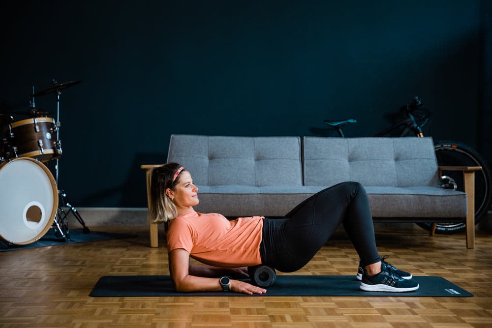 BLACKROLL® Twin Foam Roller on model