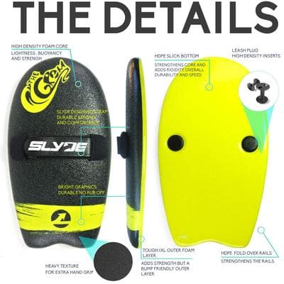 Grom Soft Top Handboard - Turquoise/Purple 5