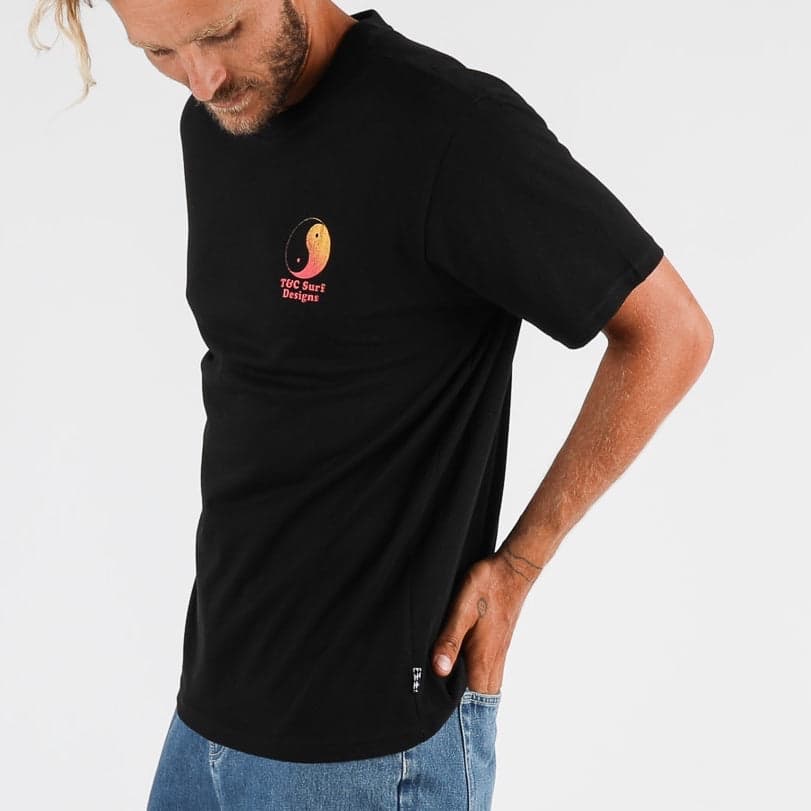 Retro Twin Tee - Black