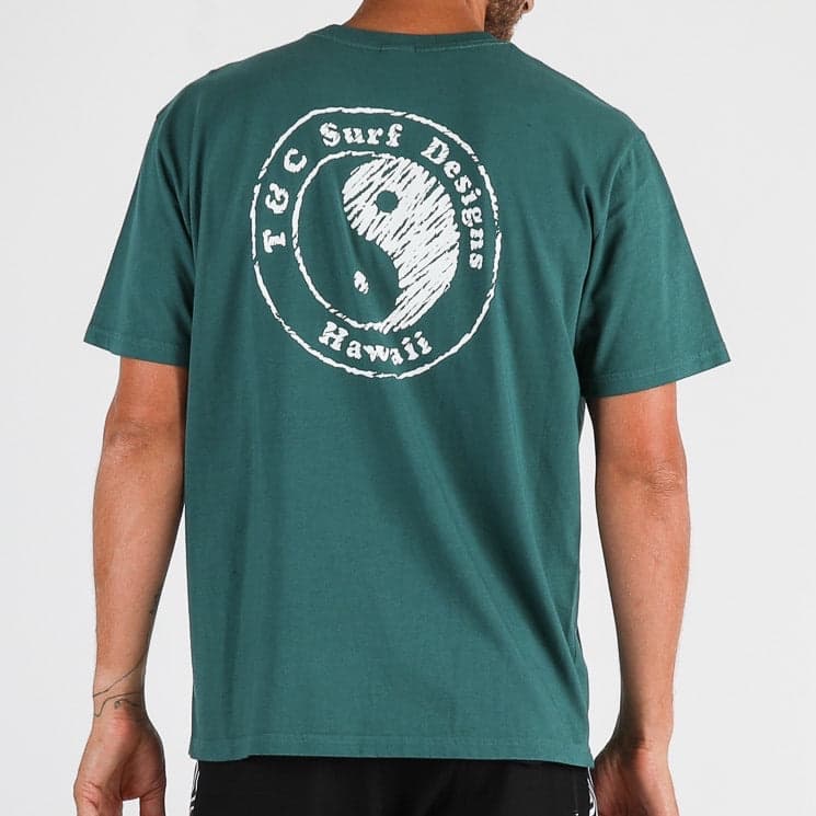 Monochrome Tee - Washed Emerald